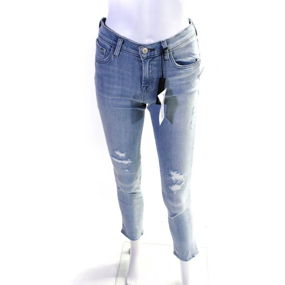 J Brand Womens Mid Rise Medium Wash Skinny Leg Jeans Blue Denim Size 25